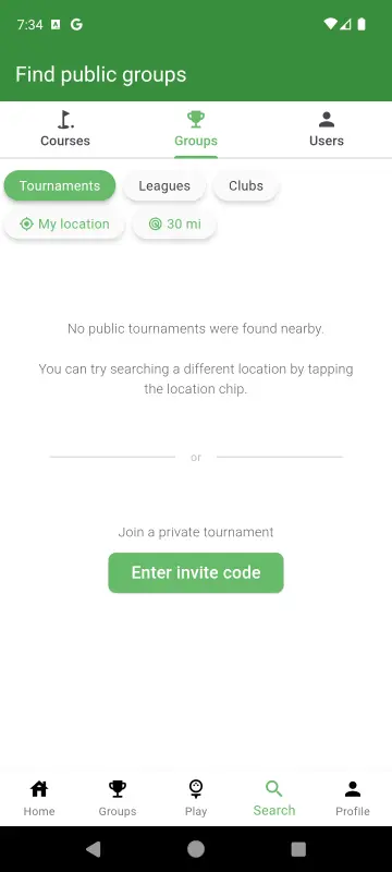 Nearby row showing public events